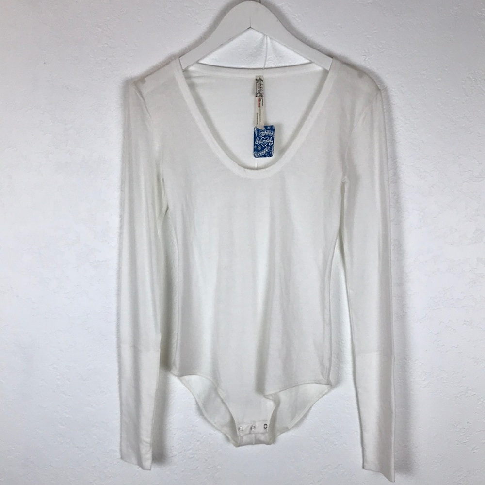Free People white Bodysuit